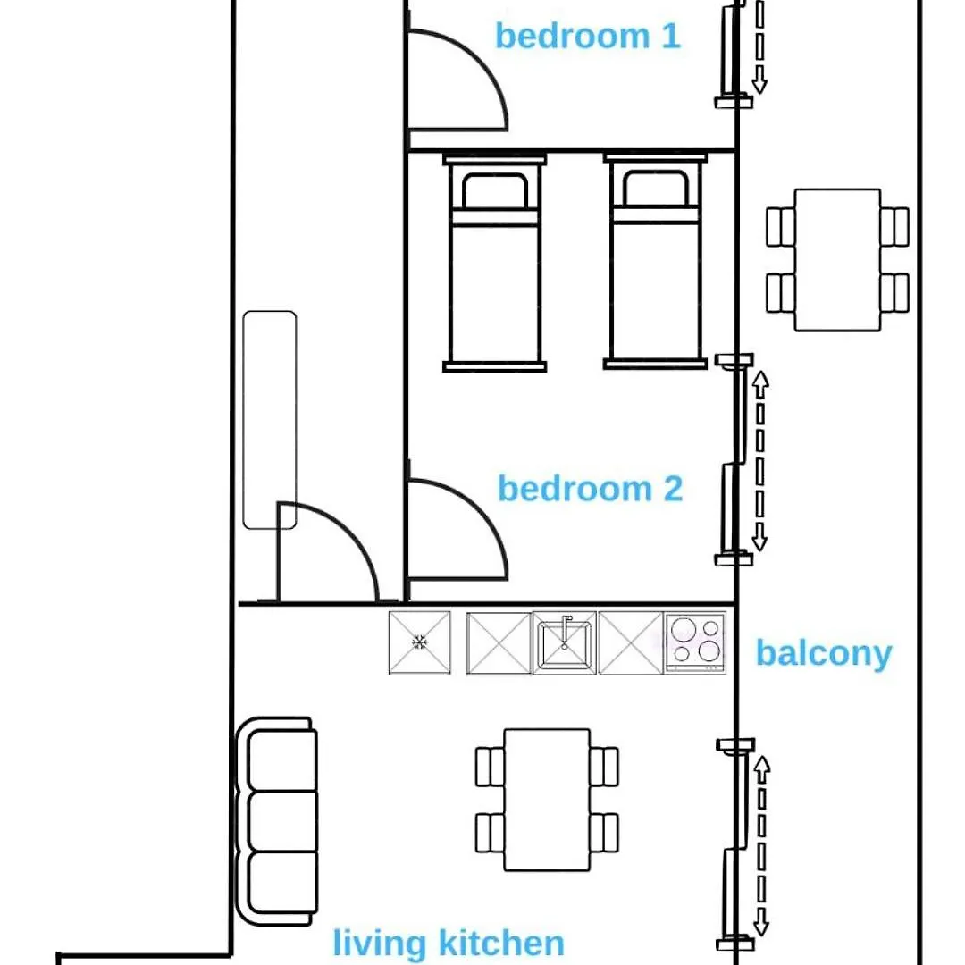 Seaview Holiday - Big Apartment Sarandë Albania